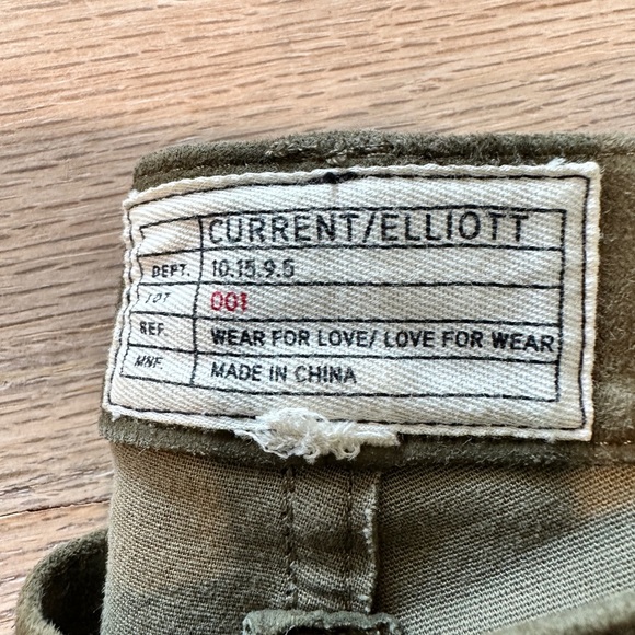 Current/Elliot Leather/Suede Easy Stiletto Cropped Pants - Picture 3 of 5